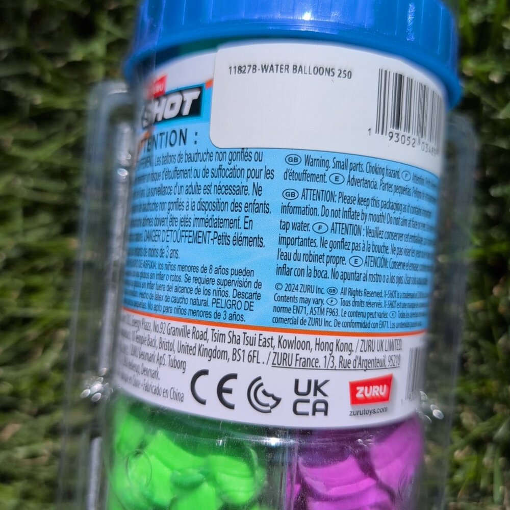 X-Shot 250 Water Balloons Refill Pack with Tap Connector Easy Fill & Tie 2 Pack - Picture 2 of 4